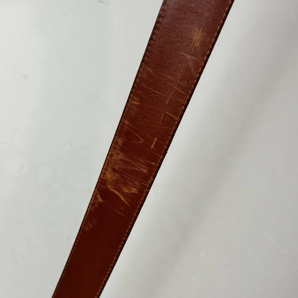 Vintage Coach Brown Leather Belt 36/90 Men’s